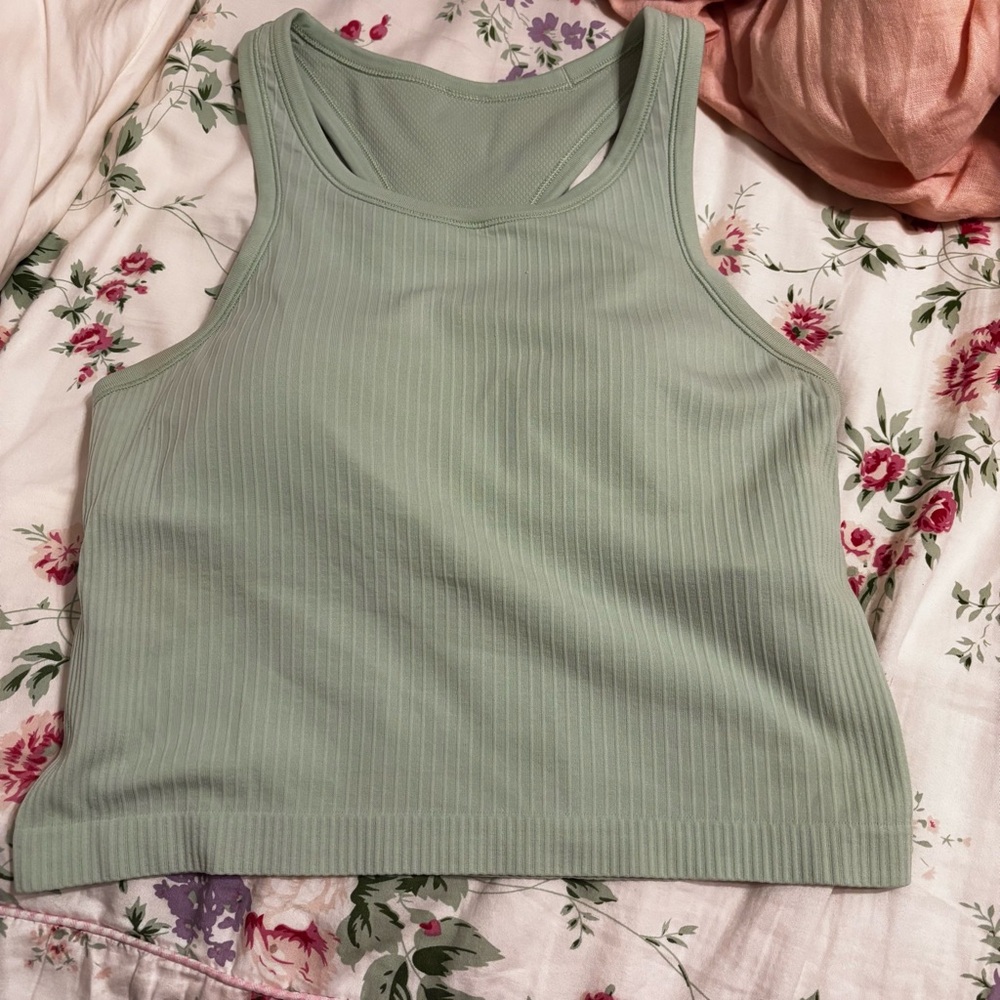 ebb to street Racerback Crop  b/c cup